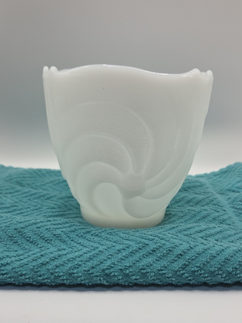 E O Brody Co. Milk Glass Small Vase Vintage